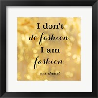 Fashion Quotes III Framed Print