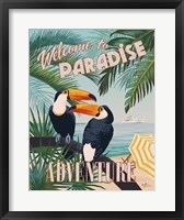 Framed Welcome to Paradise II