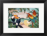 Framed Welcome to Paradise I