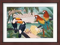 Framed Welcome to Paradise I