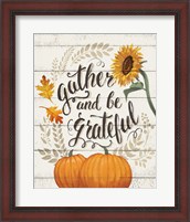 Framed 'Harvest Delight I on White' border=