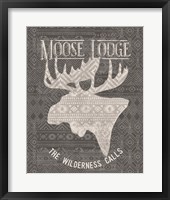Soft Lodge V Dark Framed Print