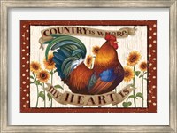 Framed Country Heart I Dots