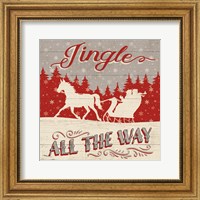 Framed Holiday in the Woods I