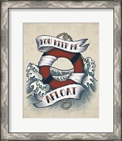Framed 'Sailor Wisdom II' border=