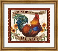 Framed Country Heart I Dots v2
