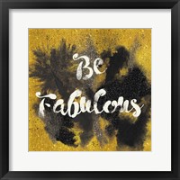 Glitter and Gold I on Gold Framed Print