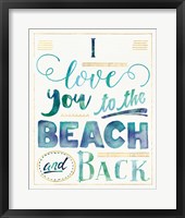 Coastal Words I v.2 Framed Print