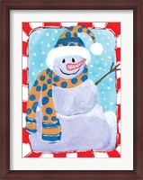 Framed Happy Snowman I