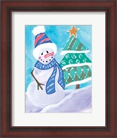 Framed Happy Snowman III