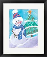 Framed Happy Snowman III