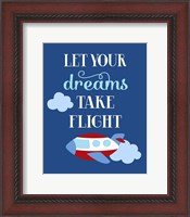 Framed Let Your Dreams Take Flight