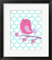 Bird Floral Branch II Framed Print