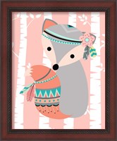 Framed 'Tribal Fox Girl I' border=