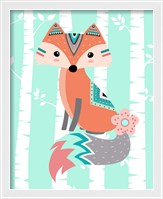 Framed 'Tribal Fox Girl II' border=