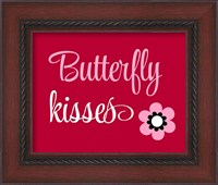 Framed 'Butterfly Kisses' border=