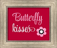 Framed 'Butterfly Kisses' border=