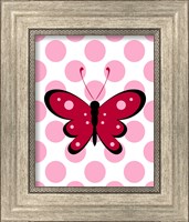 Framed 'Butterfly Polka Dots' border=