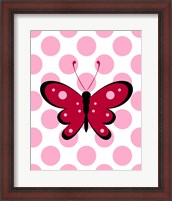 Framed Butterfly Polka Dots