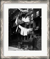 Framed 1930s Tenement Building With Laundry