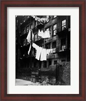 Framed 1930s Tenement Building With Laundry