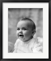 Framed 1930s Profile Portrait Five Month Old Baby