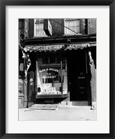 Framed 1930s Pharmacy Storefront