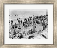 Framed 1920s Crowd Of People