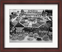 Framed 1950s Farm Produce And Other Food At State Fair
