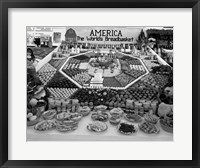 Framed 1950s Farm Produce And Other Food At State Fair