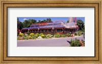 Framed 1990S Classic Art Deco Style Diner Hyde Park Ny Usa