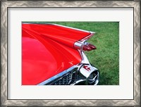 Framed 1959 Cadillac Tail Fin And Tail Light