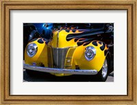 Framed 1939 1940 Ford Flame Job Painted Hot Rod Automobile