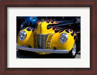 Framed 1939 1940 Ford Flame Job Painted Hot Rod Automobile