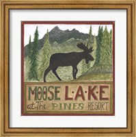 Framed Moose Lake