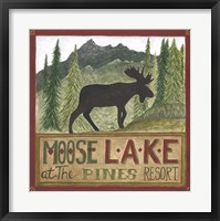 Framed Moose Lake