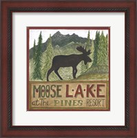 Framed Moose Lake