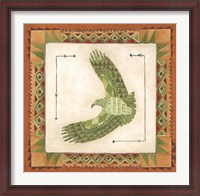 Framed Lodge Eagle