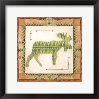 Lodge Moose Framed Print