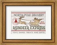 Framed Reindeer Express