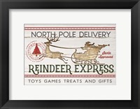 Framed Reindeer Express