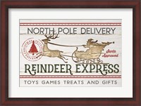 Framed Reindeer Express