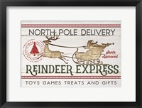 Framed Reindeer Express