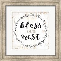 Framed Bless Our Nest