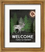 Framed Welcome Family & Friends