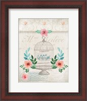 Framed French Spring Birdcage