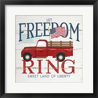 Let Freedom Ring Framed Print