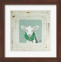 Framed Lamb with Wreath