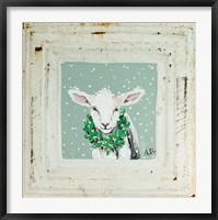 Framed Lamb with Wreath
