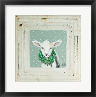 Framed Lamb with Wreath